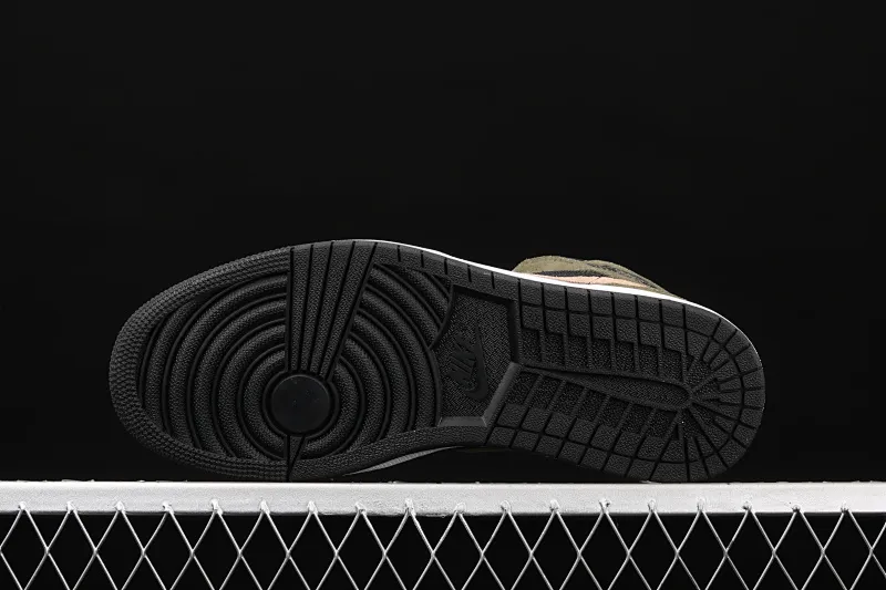All Categories Air Jordan Jordan Series Basketball Shoes Air Jordan 1 Mid Air Jordan 1 Mid AJ1 Joe 1 Army Green Mid-top Versatile Casual Sports Shoes BQ6472-030